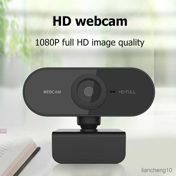 Webcams Webcam 1080P caméra Web complète avec prise Microphone Web pour PC ordinateur portable caméra Web de bureau 1080p R230728