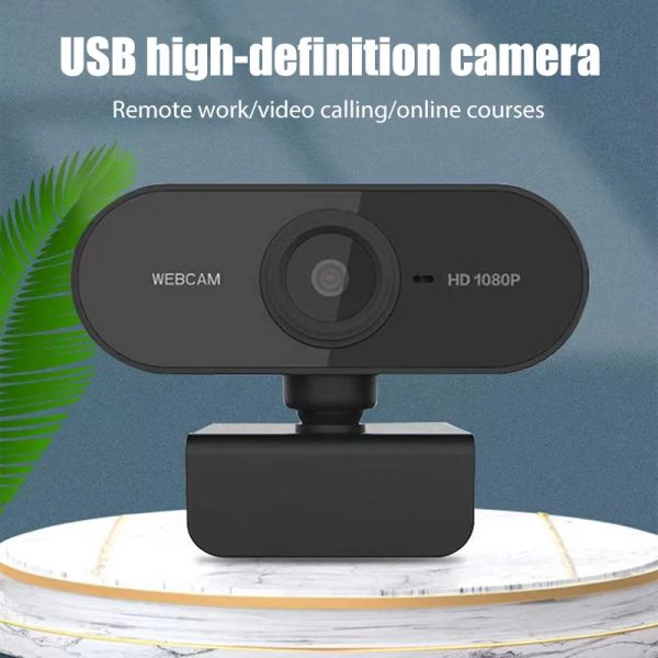 Webcams webcam 1080p mini caméra webcam HD complet avec microphone web cam cam pour youtube pc ordinateur portable photo de tournage de caméra webcams