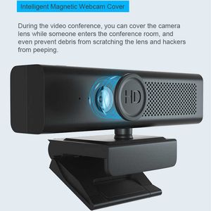 Webcams Webcam 1080p Webcam Couverture Caméra Web à mise au point automatique avec microphone Webcam avec pour vidéo d'ordinateur