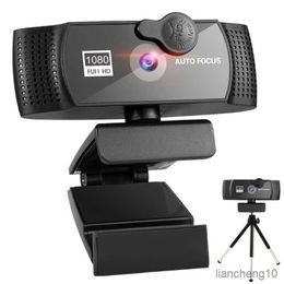 Webcams Webcam 4K 1080P Caméra Web complète avec microphone Prise trépied Web pour PC Ordinateur portable R230728