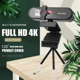 Webcams webcam 4k 1080p mini caméra 2k webcam HD complet avec microphone 1530fps usb web cam pour youtube pc