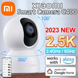 Webcams Xiaomi Global Version 2.4G5G WiFi Night Vision Camera C400 Smart Security avec une clarté de 2,5k 4MP 360 °