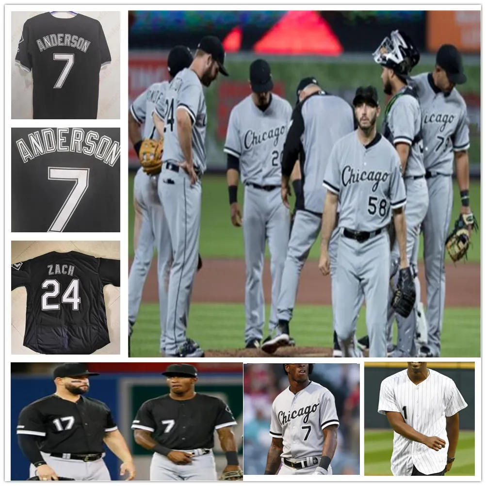 Luis Robert Baseball Jersey Carlton Fisk Frank Thomas Adam Engel Carlos Rodon Micker Adolfo James McCann Keuchel Lucas Giolito Yasmani