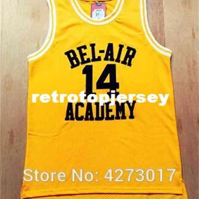 Basketball Jersey the Fresh Prince of Bel Air Academy Movie #14 Will Smith Jersey Mens