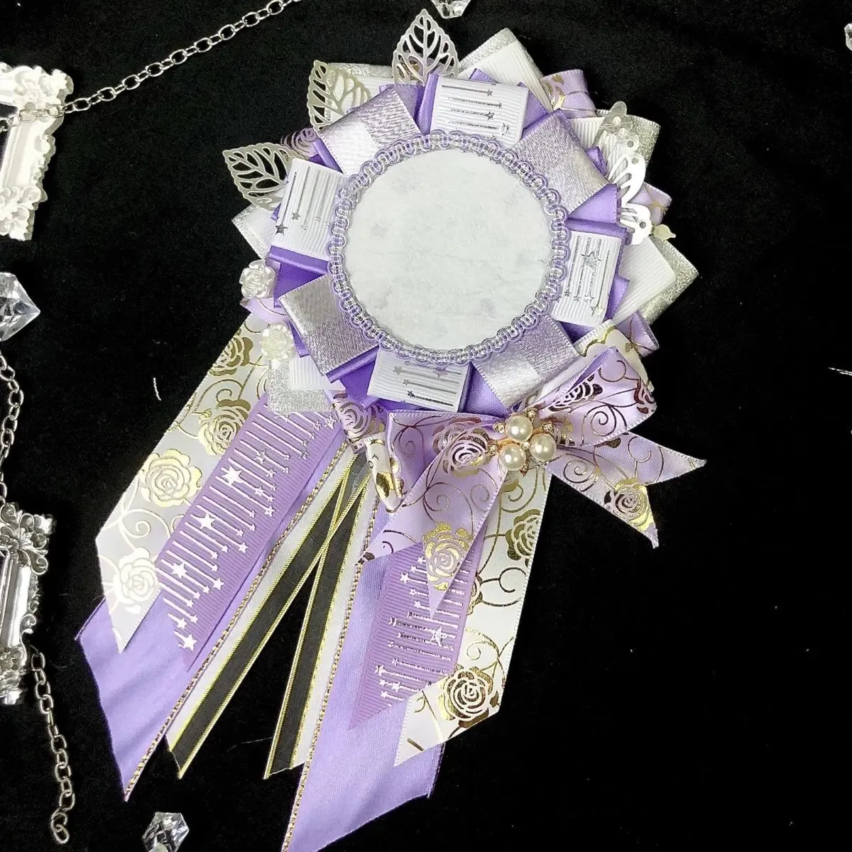 Anime Bow Ribbon Cosplay Decoration for Hair, Bags, Backpacks - Purple/White Anime Accessory Bows - Etsy main image 4