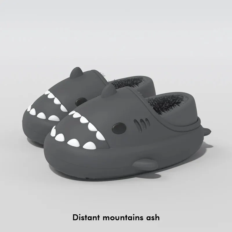 Cartoon Shark Slides: Cute Comfy! Thick Platform Anti-Slip