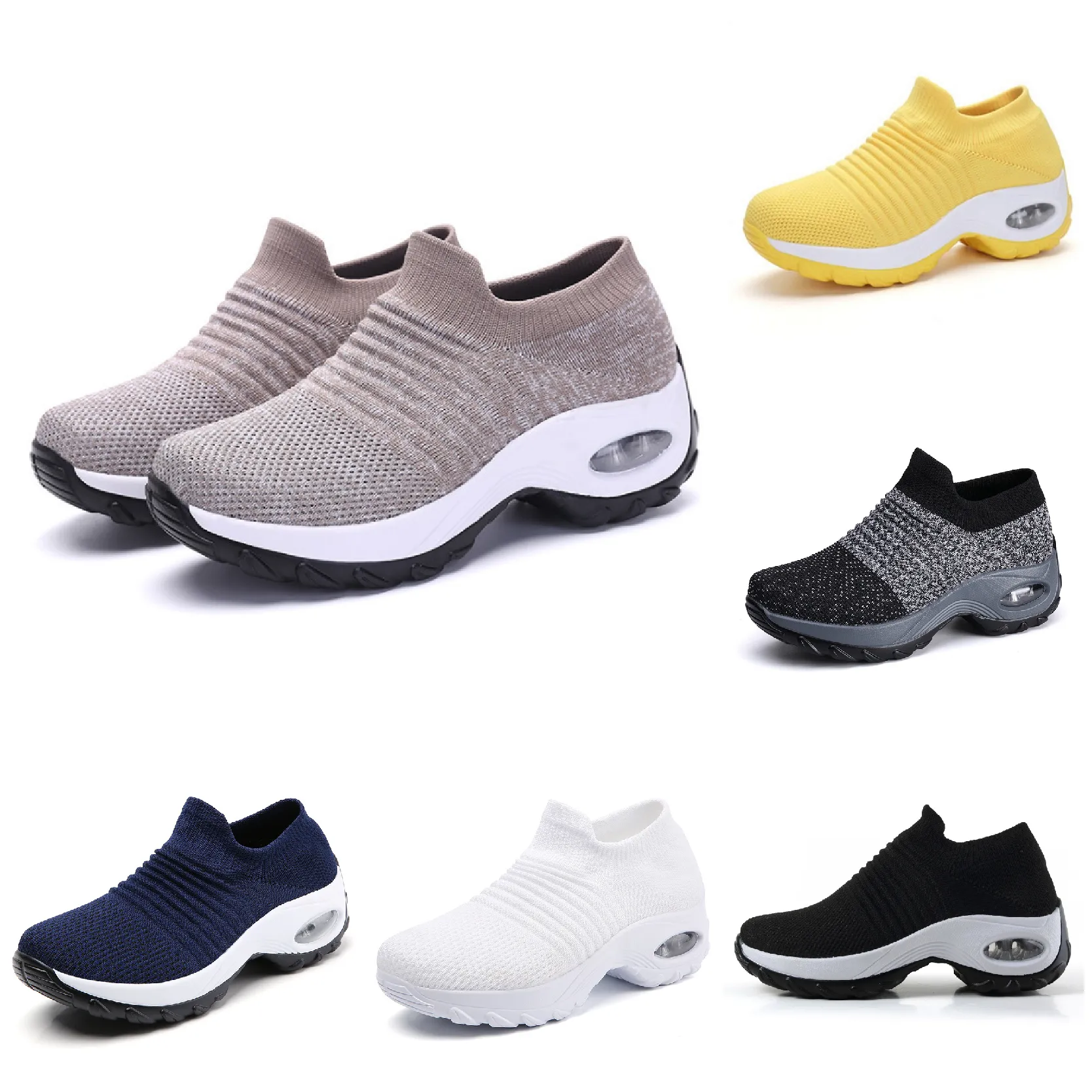 GAI Sports and leisure high elasticity breathable shoes, trendy and fashionable lightweight socks and shoes 50