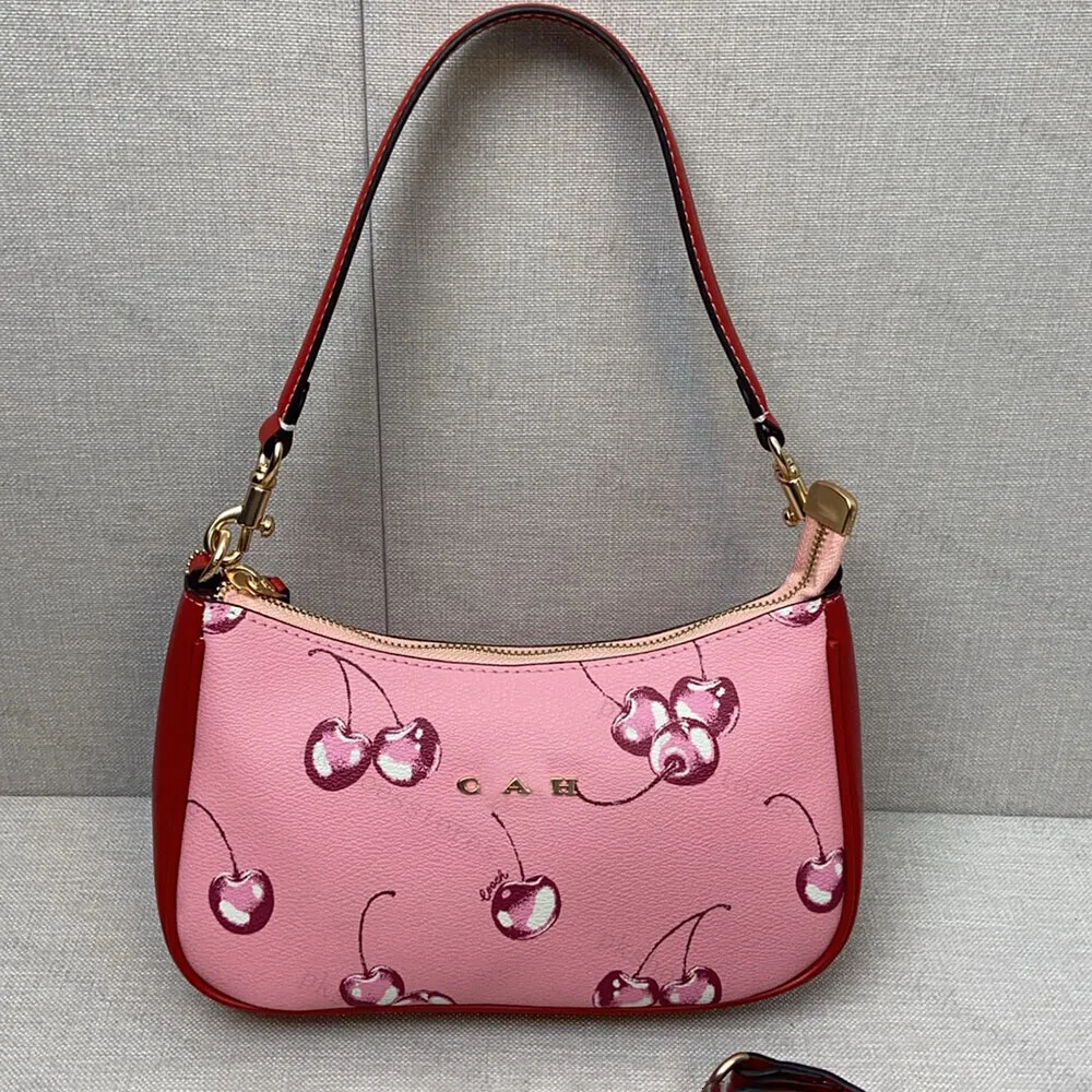 Pink Cherry Tote Bag: Designer Style, Removable Strap, Premium