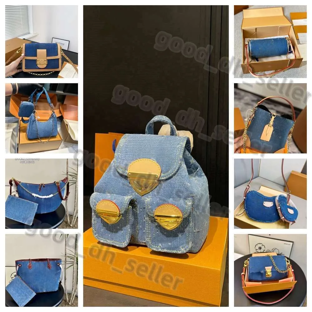 LouiSehandbag Louiseviutionbag 10a Denim Serie Designer -Taschen Tasche Tasche Luxushandtaschen große Kapazität Crossbody Tasche Alte Blume Luxus