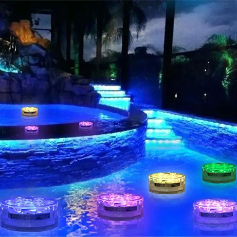 13 LED Submersible Lights with Remote: Underwater Night Lamp for Pools,  Vases \u0026 Parties - Shop Now!, image size:1000x1000