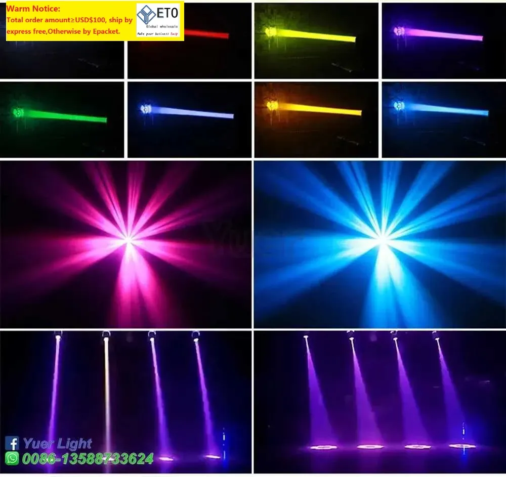 Luce Da Discoteca A Forma Di Dirigibile Con 192 LED – 3 Teste, DMX, Controllo Vocale Per Feste E Eventi - Foto 4