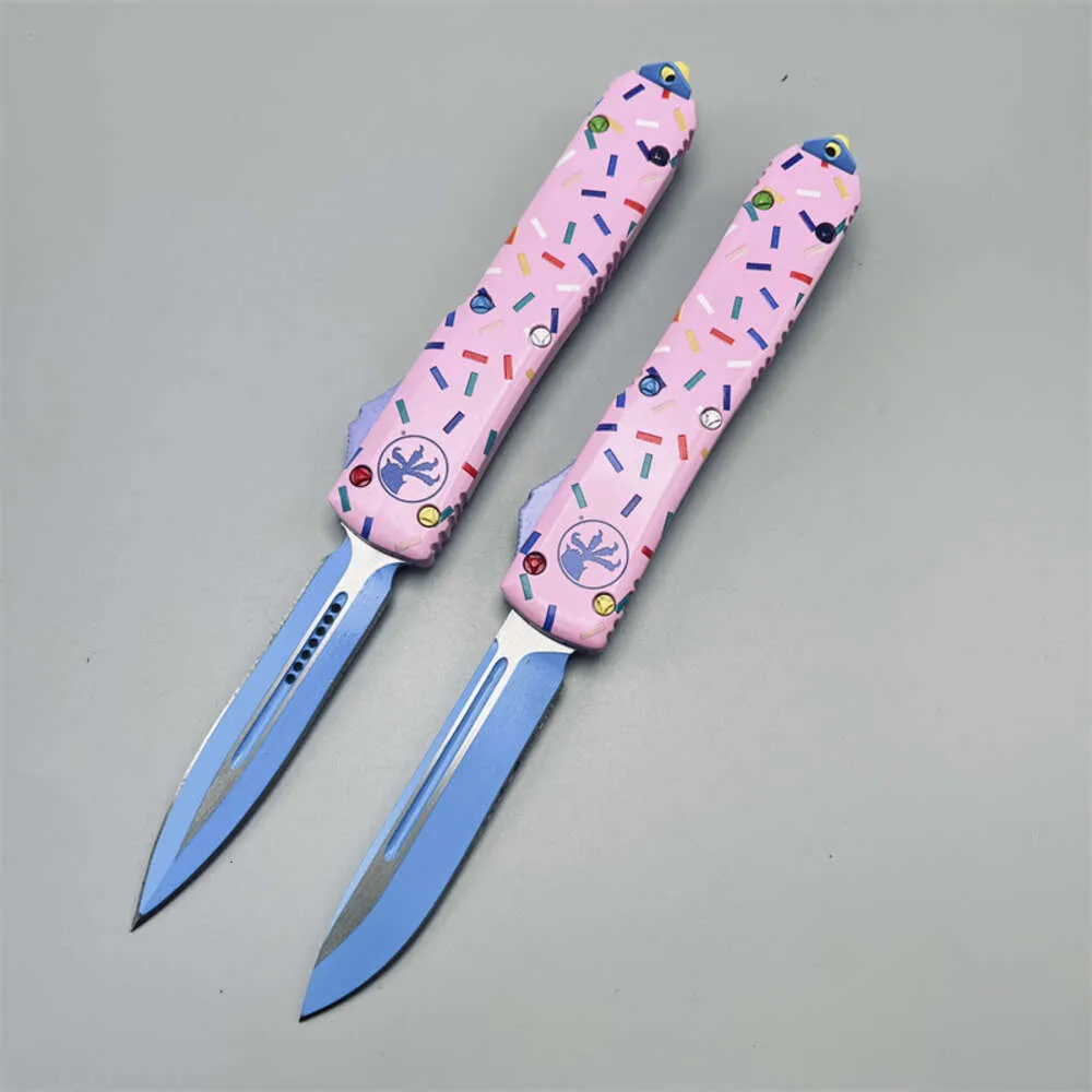 ZTech The new Utx-85 Exclusive Dessert Warrior Automatic Pink Knife Pocket Ultratech Auto Combat Tactical Knives