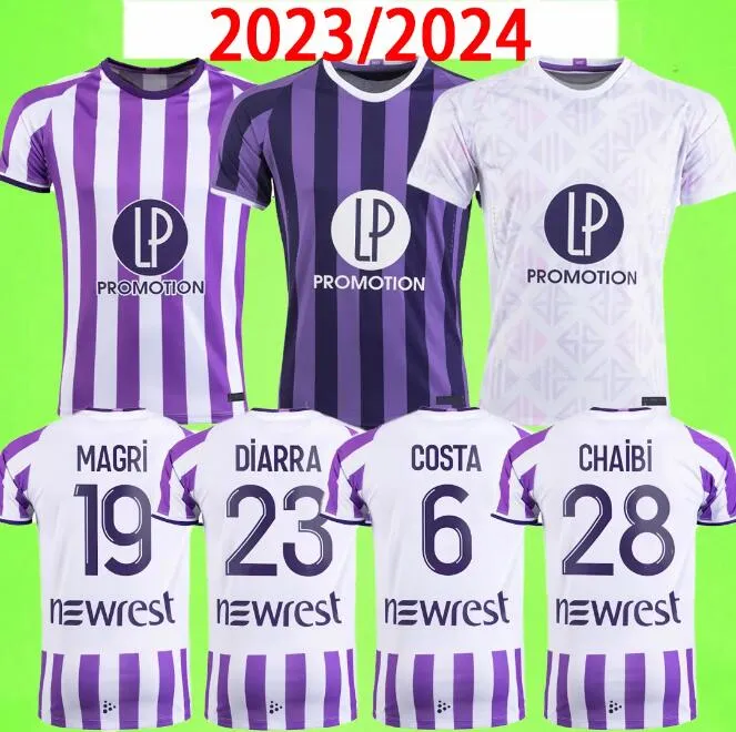 23 24 24 Koszulki piłkarskie Trzeci Donnum Dallinga Home Away Away Foot 2023 2024 TOULOUSE Men Zestawy Koszule piłkarskie mundury cissoko