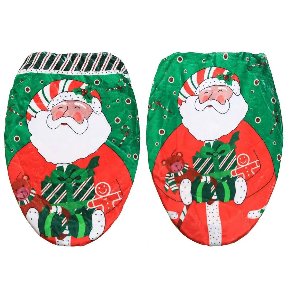 البيع الساخن كبار المرحاض المسنين الجديد غطاء منتجات عيد الميلاد المطبوعة