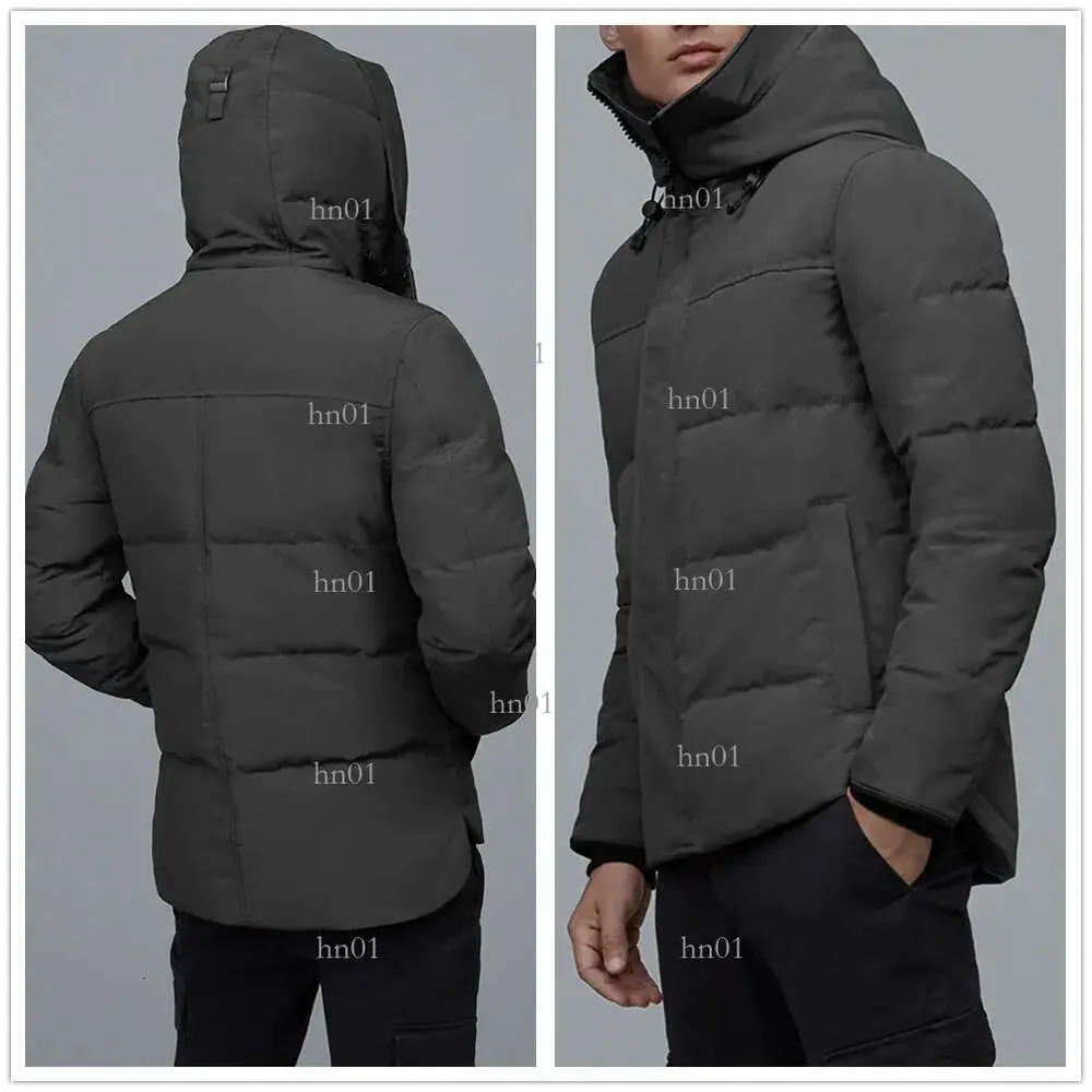 Winter Outdoor Vrije tijd Sport Designer Donsjack Witte Eend Windscherm Heren Parka Jassen Kraag Hoed Warm Houden Echte Wolf Huid Fash523