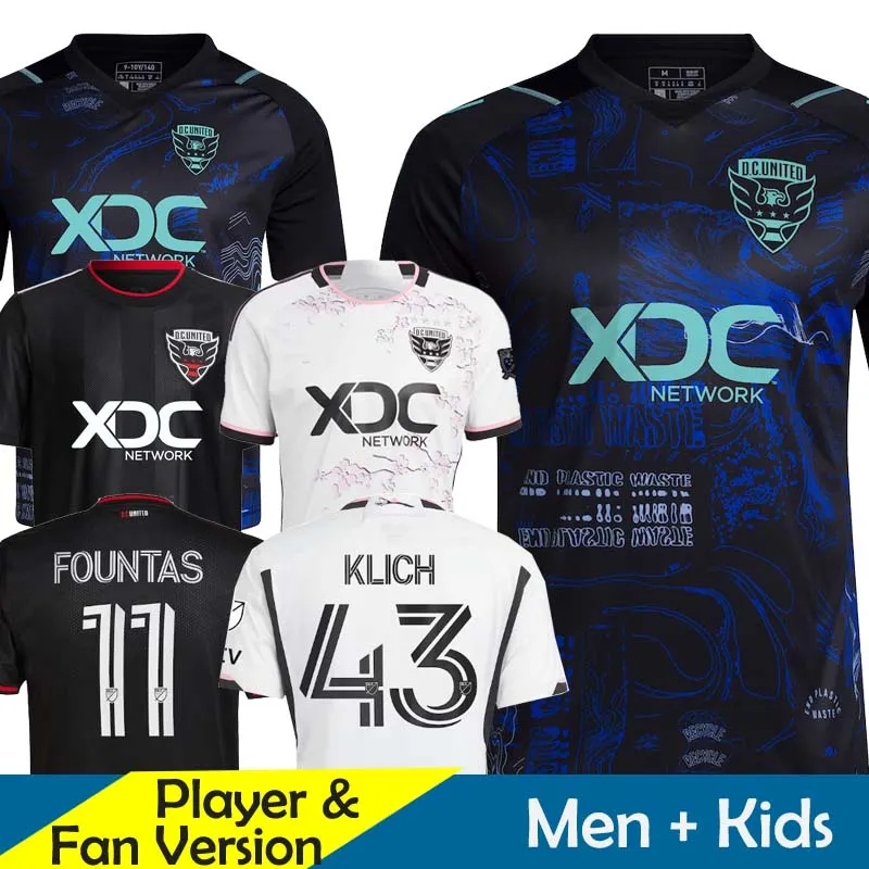 Uniteds Soccer Jerseys Kids Kit 2023 2024 Camisa de Futebol 23 24 MLS Planeta Terra Especial Home Away Training Player Versão