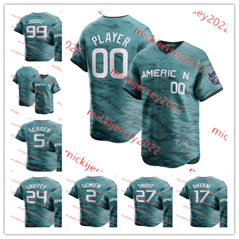 American League 2023 All-Star Game Jersey Adolis Garcia Austin Hays Luis Robert Jr. Julio Rodriguez Kyle Tucker Brent Rooker Felix Bautista Shane McClanahan Jerseys