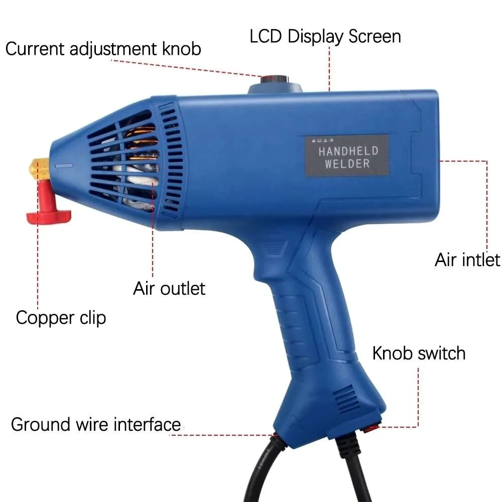 EU 220V TIG MIG US 플러그 110V 5000W 디지털 아치 HINE 핸드 헬드 용접기 전기 도구 스팟 용접 2 ~ 14mm 그룹