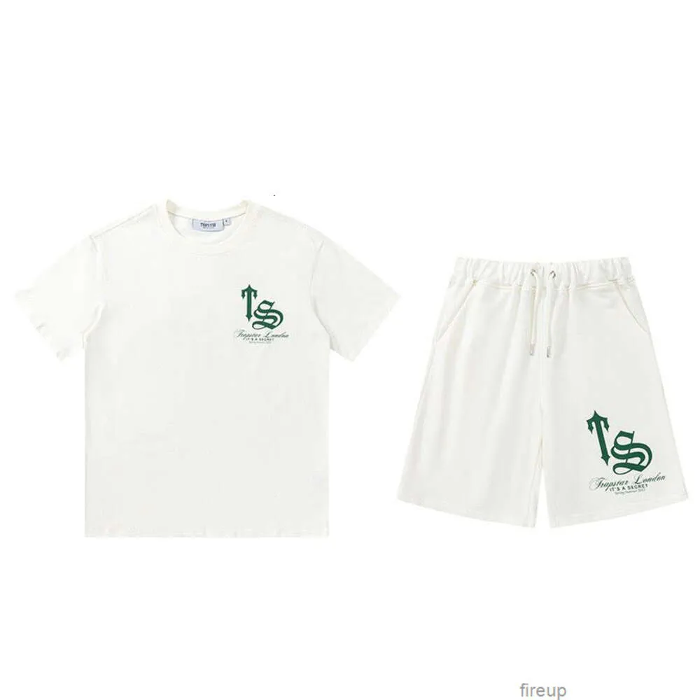 Designer-Trainingsanzüge für Herren, lässige Sweatshirts, Trapstar-Mode, BR-TS-Buchstabendruck, lockere Sommer-Herren- und Damen-Kurzarm-T-Shirt-Shorts