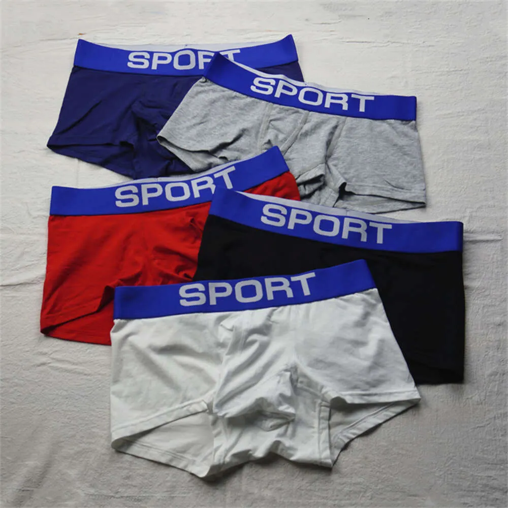 Solid Boxers Hombre Wide Waistband Soft Sports Mens Underwear Shots Sexy Male U Pouch Underpants