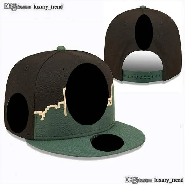 Baseball high-end 2023 Milwaukee''bucks''unisex mode Bomull boll mössa baseball cap Snapback för män kvinnor sol hat ben '' '