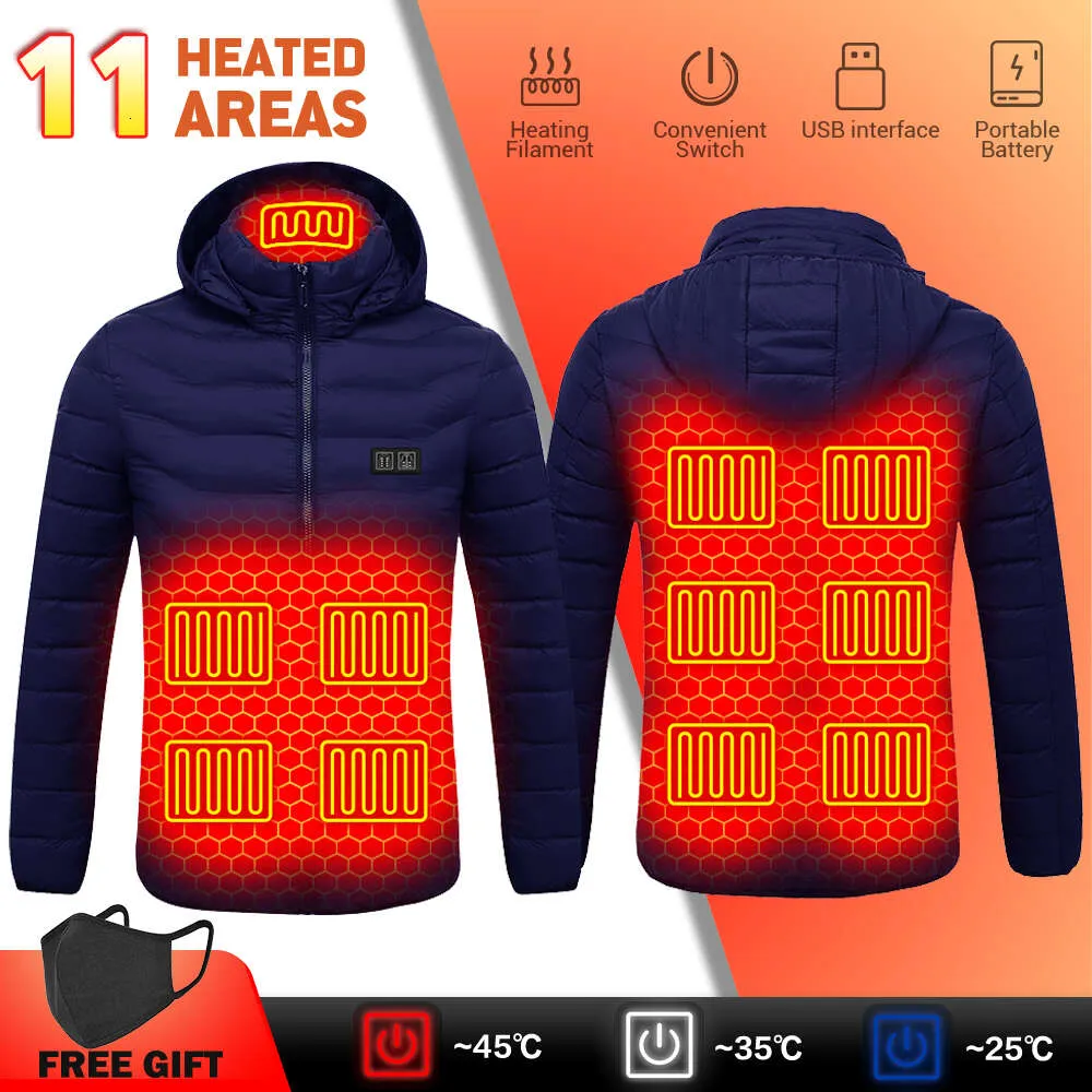 Giacca autoriscaldante Gilet da uomo Gilet da donna Abbigliamento USB Cappotto caldo Inverno riscaldato Escursionismo Pesca Sport all'aria aperta