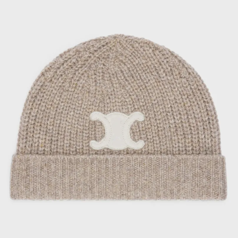 Gorro designer celins 2023 inverno nova lã clássico marca moda chapéu de malha site oficial