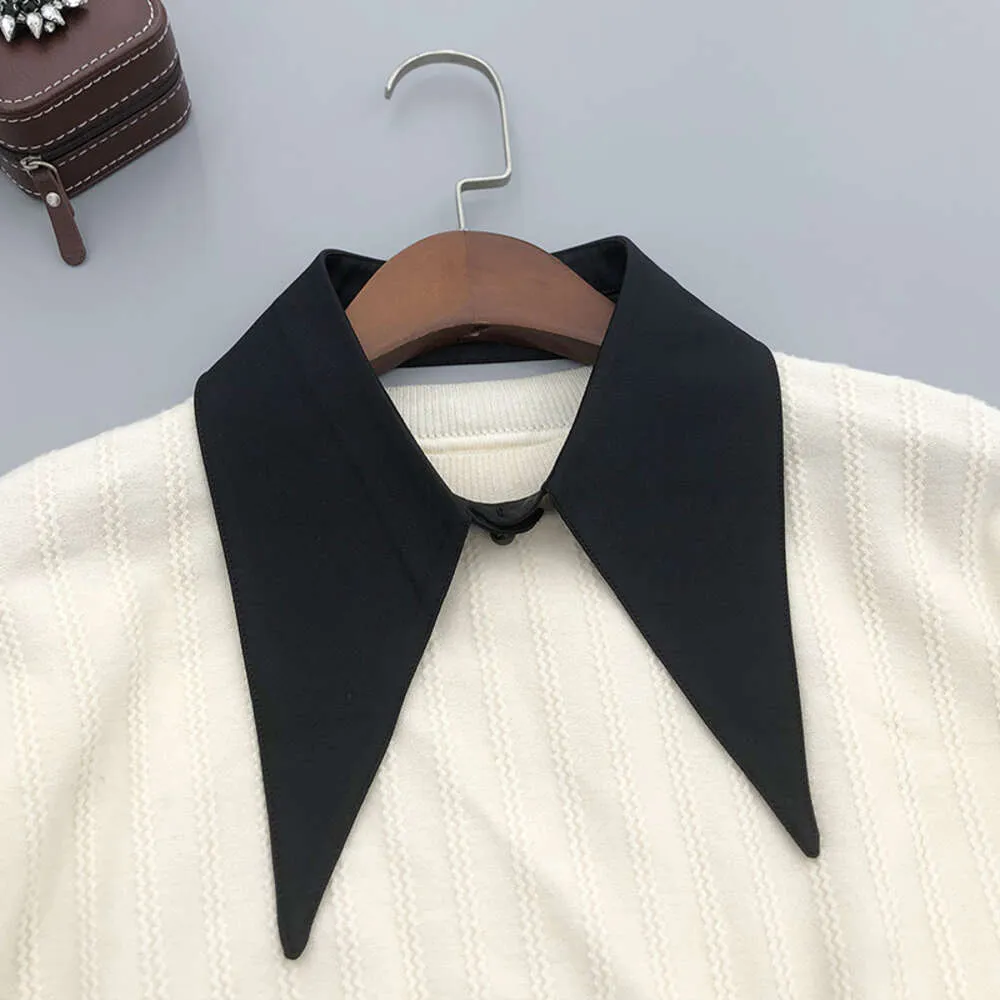 Cosplay vit svart skjorta falsk krage blus vintage kvinnor löstagbara krage falska lapel toppdräkter tillbehör cosplay