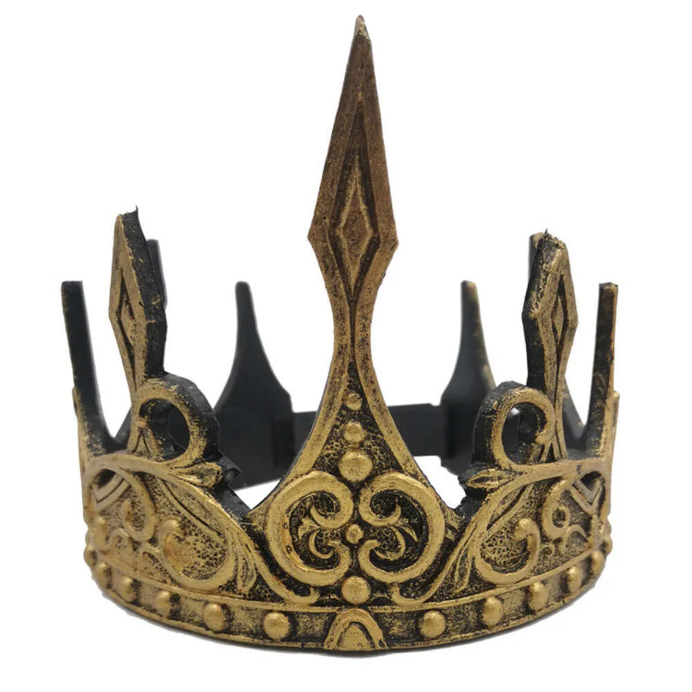 Cosplay D Medieval Crown King Cosplay Hair Accessories Soft Pu Foam Queen Tiaras Ancient Headdress Headband Halloween Party Propscosplay