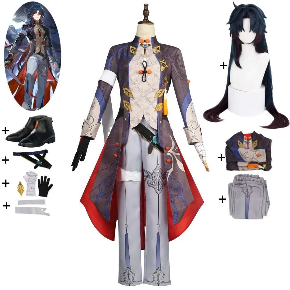 Cosplay Game Honkai Star Rail Blade Cosplay Costume Wig Shoes Anime Stellaron Hunters Uniform Hallowen Carnival Party Role Play Suit