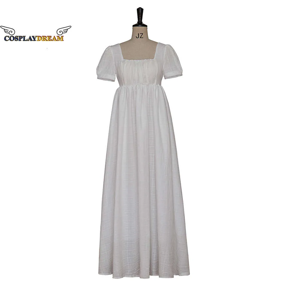 Robes de robe de bal victorienne: robe de régence blanche, robe de bal  vintage du XVIIIe siècle, costume de taille haute pour femmes