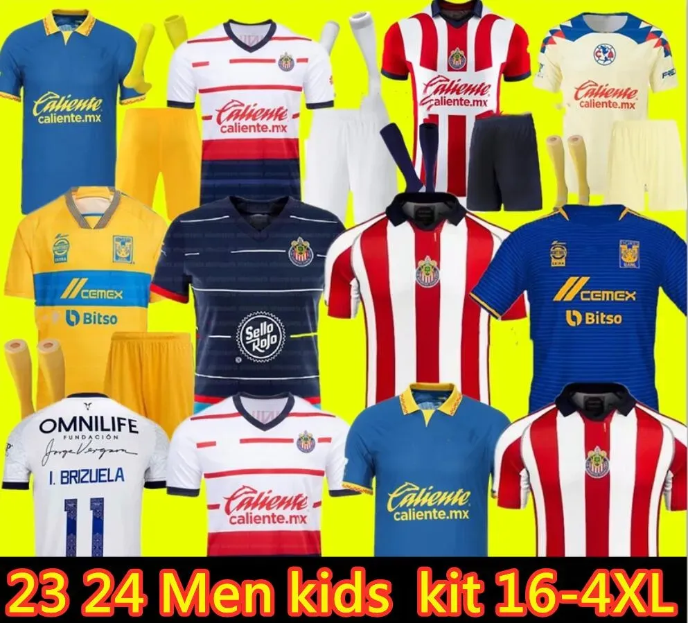 23 24 Club America HENRY Mens Soccer Jerseys J. DOS SANTOS ARAUJO