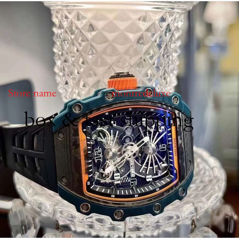 RM021-02 SUPERCLONE ATIVO ATIVO RESPOSTA TURBILLON Wristwatch Designer Relógio Swiss Standard Movem