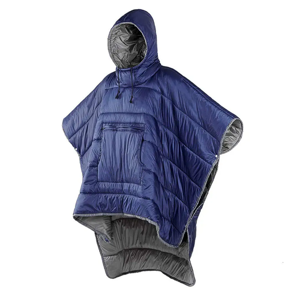 Ny bärbar kappa Poncho Coat Outdoor Camping Portable Ultralight Cotton Sleeping Bag Quilt