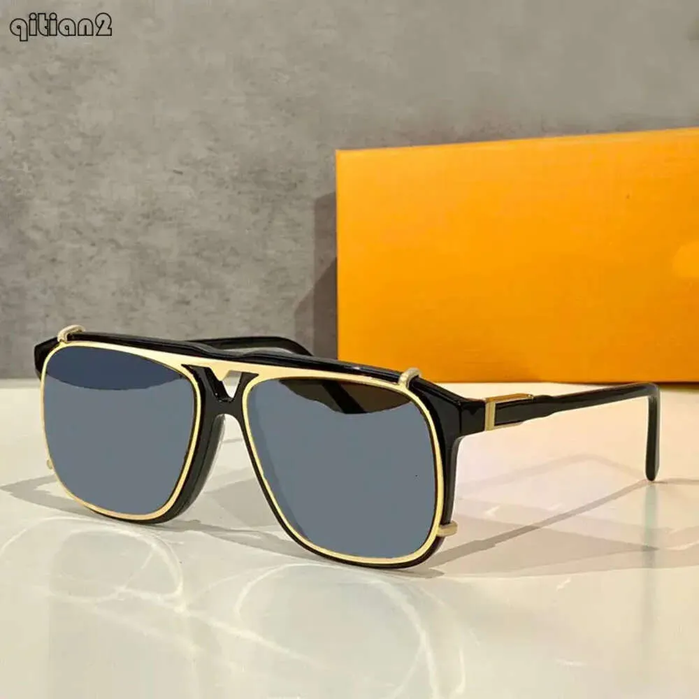 사원의 이니셜 선글라스 뜨거운 남자 디자이너 위성 백만장 자 증거 안경 레트로 빈티지 반짝이는 금 여름 스타일 레이저