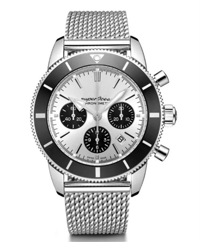 Часы Superocean Heritage, мм B, стальной ремень, автоматические механические кварцевые часы, полностью рабочие, высокое качество, мужские наручные Wa Cmnx