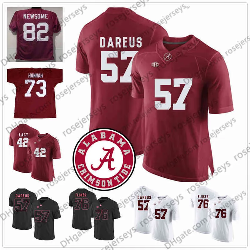 Pensionerad Alabama Crimson Tide #42 Eddie Lacy 57 Marcell Dareus 60 Chris Samuels 73 John Hannah 76 DJ Fluker 82 Ozzie Newsome Jersey