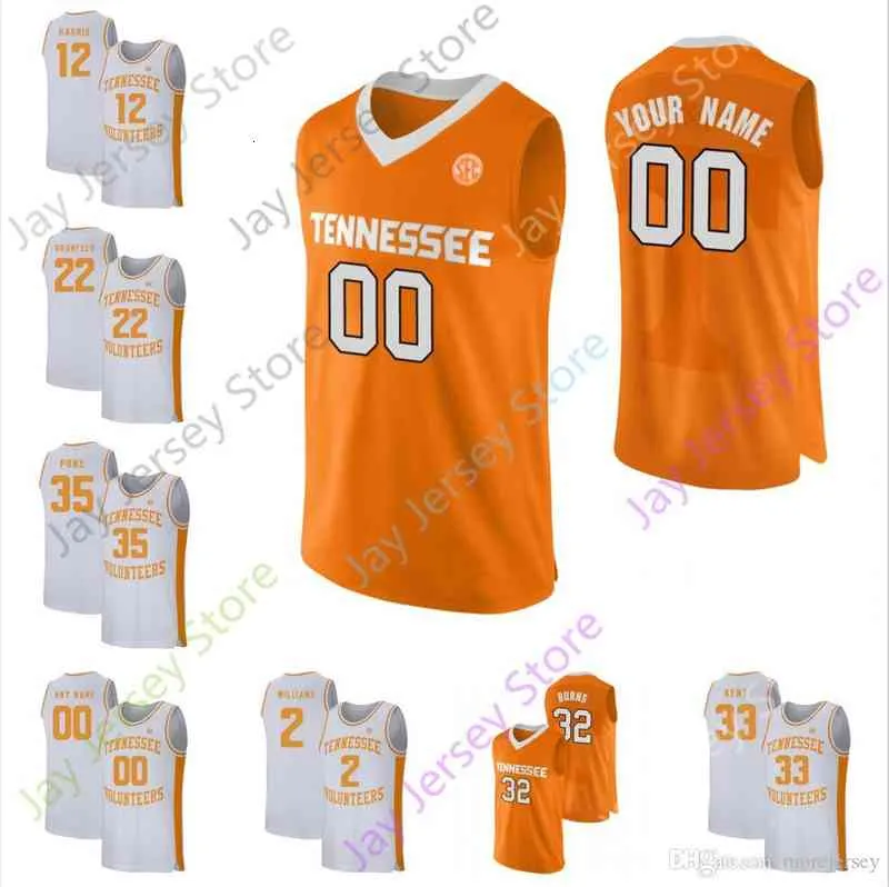 2020 Aangepaste Tennessee Basketball Jersey College 5 Admiraal Schofield 12 Tobias Harris 1 Josh Richardson 53 Bernard King