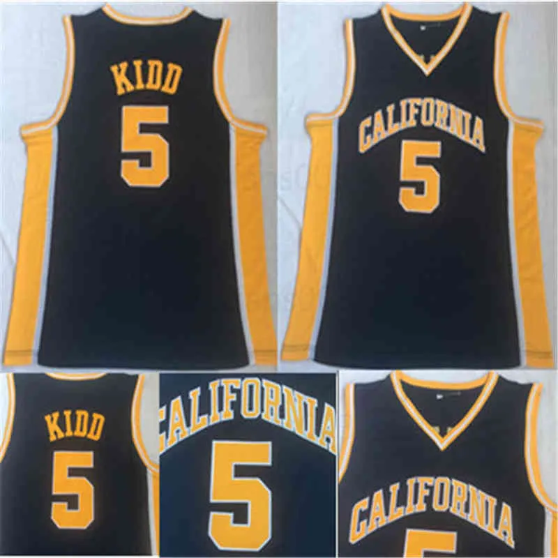 Toptan Jason Kidd Koleji Basketbol Formaları Erkek Kaliforniya Altın Ayılar Vintage Ev Dikişli Basketbol S-XXL