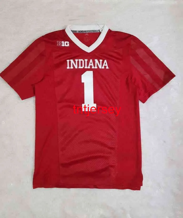 Mit Cheap Cusm Indiana Hoosiers Football Jersey Crimson HOMMES FEMMES JEUNESSE point ajouter n'importe quel numéro de nom XS-5XL