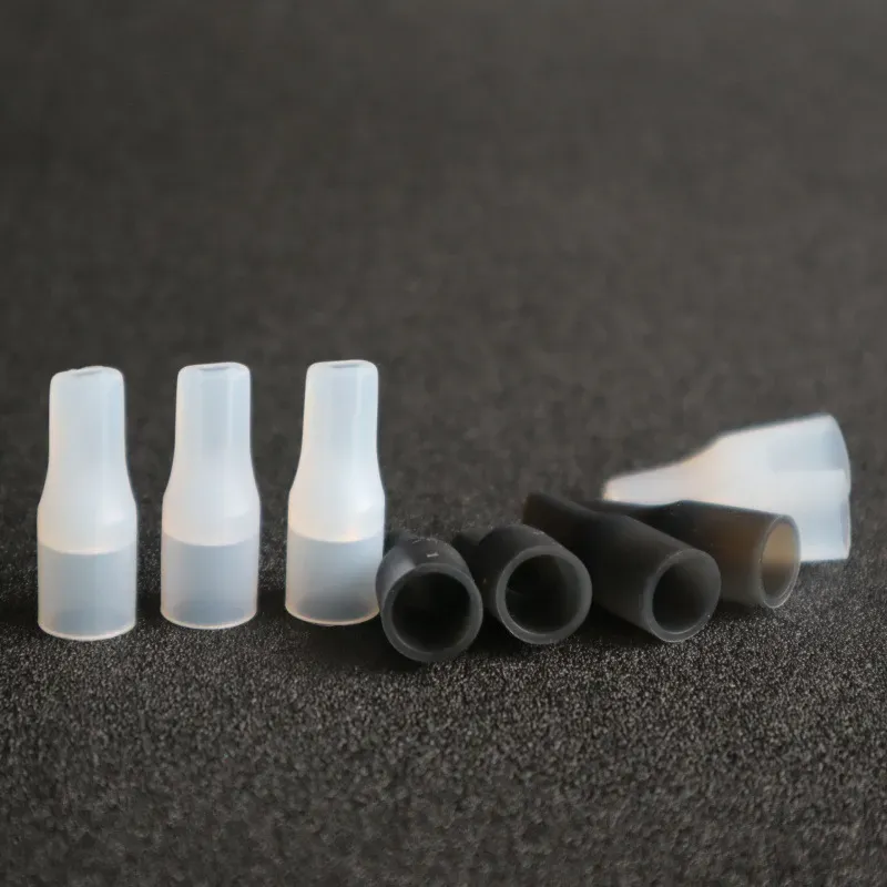 Silicone Flat Mouthpiece Cover Rubber Drip Tip Silicon Disposable Test Tips Tester Cap 9mm Diameter for Ploom Tech IQOS BJ