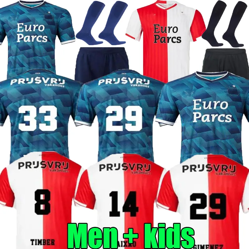 XXXL 4XL 2023 Feyenoords Home KOKCU Gimenez Danilo 22 23 24 Soccer Jerseys Away TRAUNER Men Kids Football Shirt KIDS HARTMAN