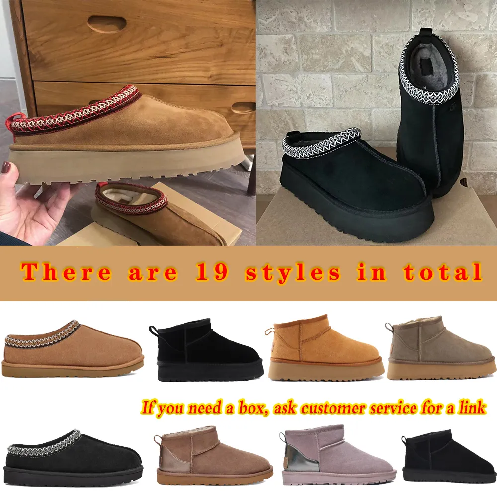 Tasman ug chinelos chesut ss lâminas de peles sheepskin shearling tazz mules homens homens ultra mini plataforma de bota slip-on slip-on surede upper confort ity outono inverno 15513 97256