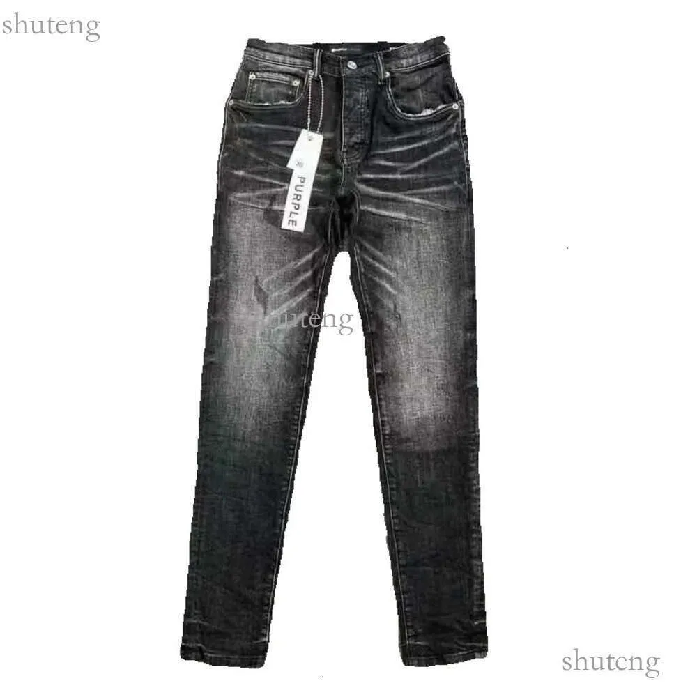 2023 Фиолетовые отруби* Мужские дизайнерские антивозрастные повседневные джинсы Slim Fit Pu2023900 Размер 30-32-34-36 246