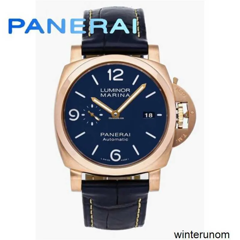 Paneraiss Automatic Men tittar på Panasonic Lumino -serien PAM01112 Titta på Goldtech Red Gold PAM01112 HBYC