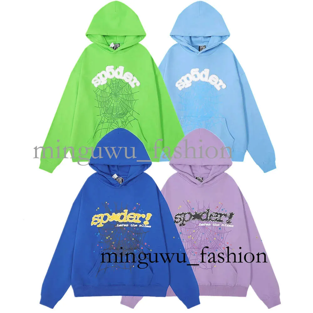 Spider Hoodie Designer Hoodies Sp5der Roze Hoodie Grafische Diamond Setting Set Verdikte Badstof Athleisure Hot Stamping Foam Printing 81 75