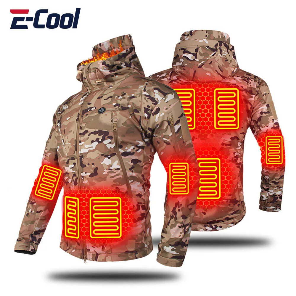 Heated Jacket Men Women Usb Tactical Softshell Winter Warm Fishing Clothing Skiing Hiking Camping Windbreaker