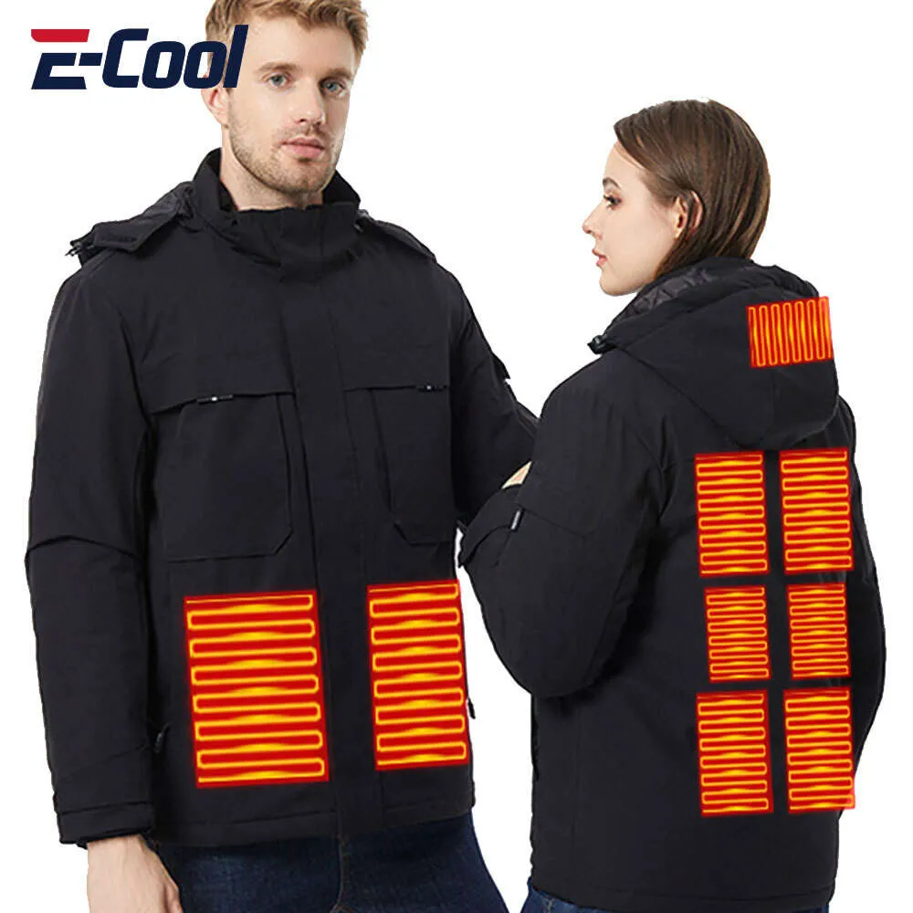 Veste chauffante pour hommes et femmes, veste chauffante électrique d'hiver, Parka manteaux chauds, coupe-vent, gilet d'escalade pour Sports de plein air