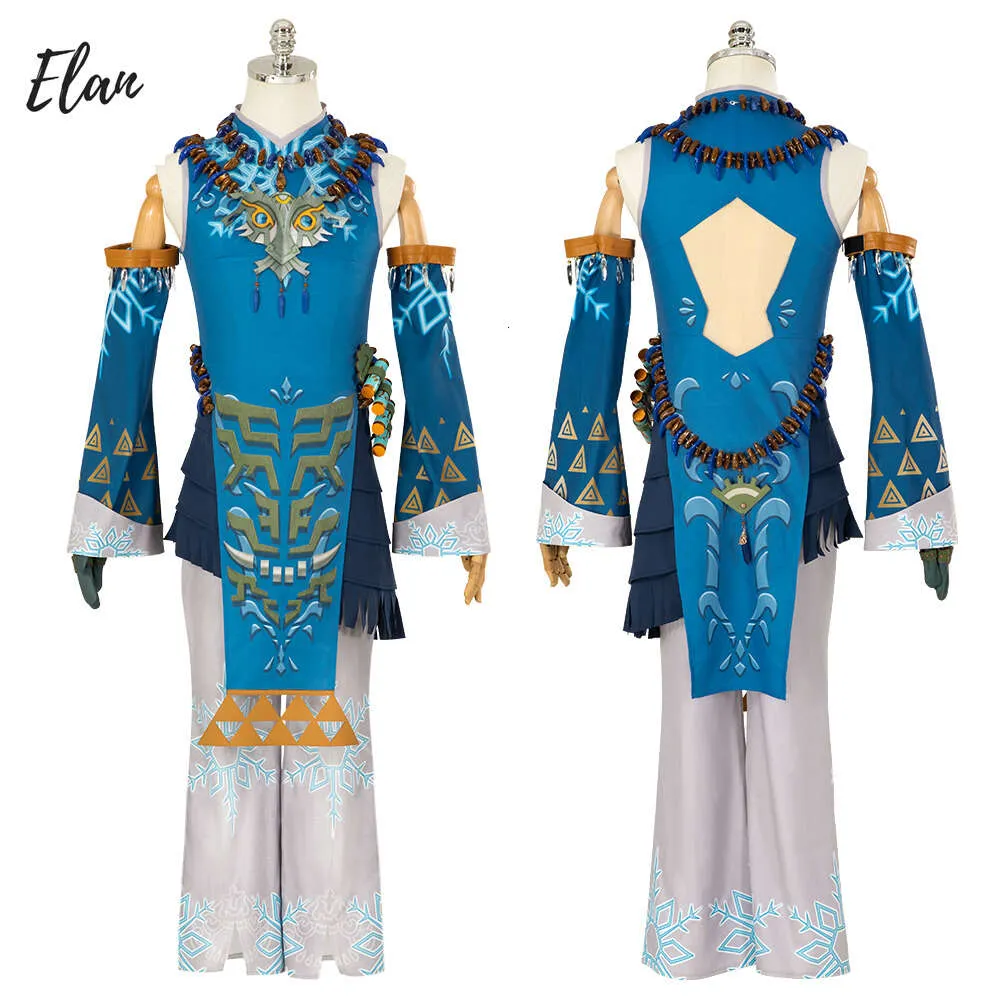 Ny länk Frostbite Cosplay Costume Zelda Link Frostbite Armor Outfit förklädnad Halloween Comic Con Customes Man Custom Sizecosplay