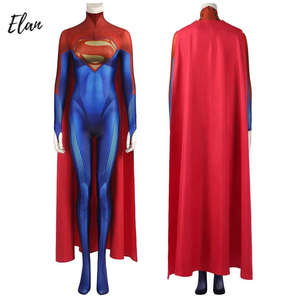 2022 novo filme disfarce super cosplay traje mulher super cosplay bodysuit com manto vermelho 3d impresso elastano bodysuitcosplay